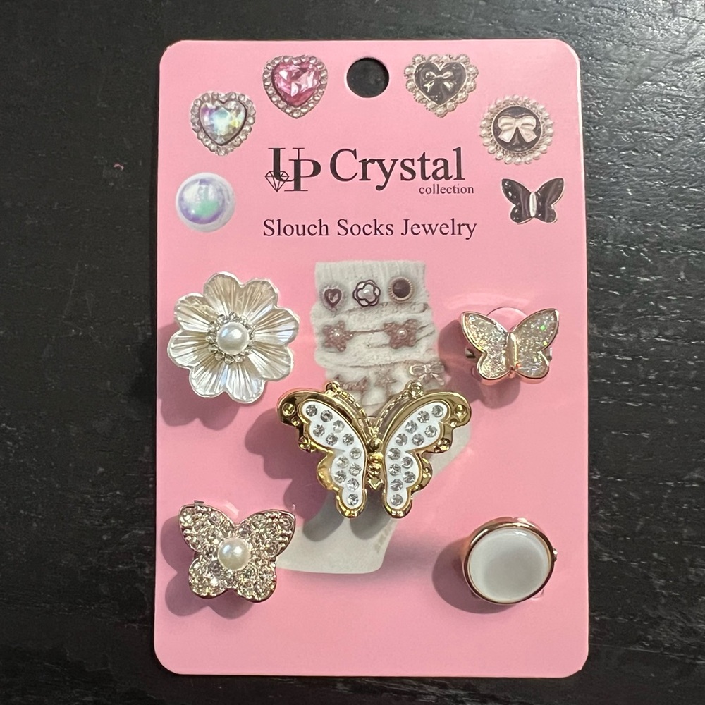 2/$14 💥 NEW (5 pc) Jewelry Pin Charms for Socks, Shoes & Clothing (3827)